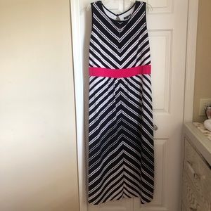 Glamour maxi sundress stripes pink 20W dress